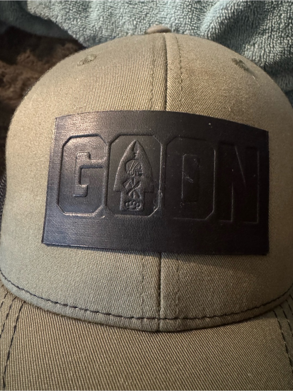 Goon Embossed Patch Olive Green Men's Baseball Cap